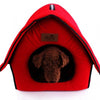 Kennel Cute Bone Flocking Cloth Pet Bed